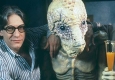 David Cronenberg na planie filmu "Nagi lunch"