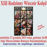 Plakat Rodzinnego Wieczoru Kolęd